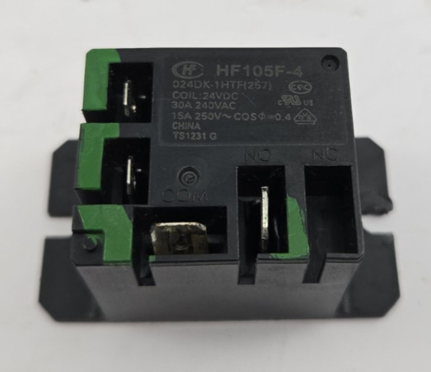 Nordyne Heater Relay HF105F-4 024DK-1HTF 24VDC Coil 30A 240V