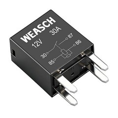 2 Pack 4-Pin High Power Relay, DC 12V 30A, Item Package Quantity: 2Size: 4-Pin