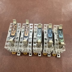 Lot of 5 Omron G7SA-3A1B G7SA-3A3B 24VDC Relay w/ P7SA-10F Base Socket