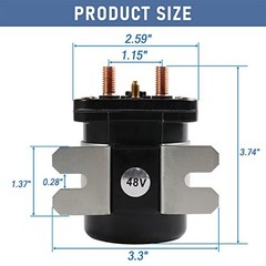 48V Heavy Duty Solenoid Relay Switch for Club Car EZGO Yamaha G19 Power Drive