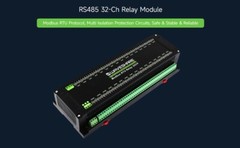 Waveshare Modbus RTU 32-Ch Relay Module RS485 Interface Multiple Isolation