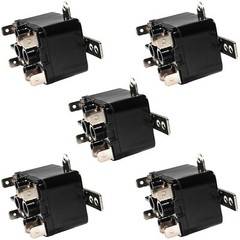 5-Pack HQRP Enclosed General Purpose Fan Relay for Emerson # 90-380 Replacement