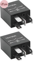 2PCS 12V 30A 4-Pin Automotive Relay Heavy Duty Starter Relay