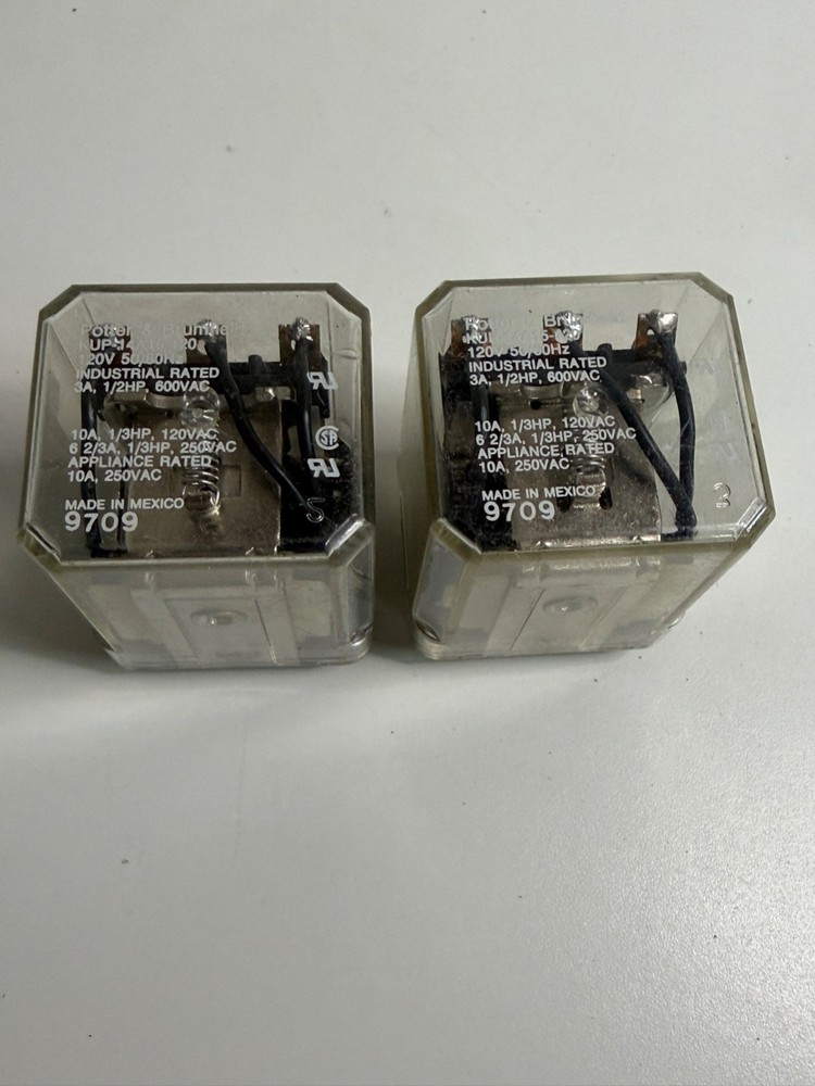 Lot X 2 Potter & Brumfield KUP14A15 120 VAC Relay
