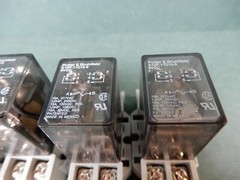 Potter & Brumfield K10P-11D15-6 Relays (4) w/Sockets 6VDC Coils DPDT Tested Good