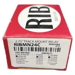 RIB RIBMN24C 2.75″ Track Mount Relay 24VAC/DC SPDT 15AMP