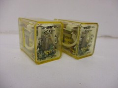 (LOT OF 2) IDEC RH2B-UL RELAY DC24V 8-PIN