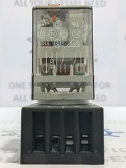 Finder Type 60.12 Relay 110VAC~ With Socket 10A – 250V~