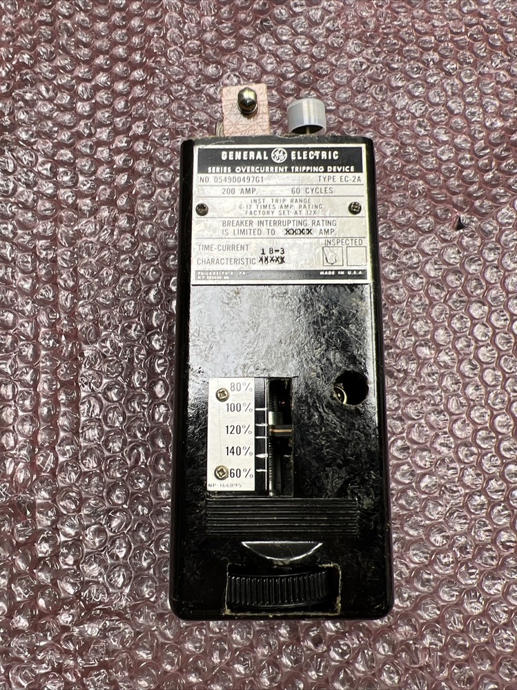 General Electric 0549D0497G1 EC-2A Overcurrent Tripping Device 200a Amp