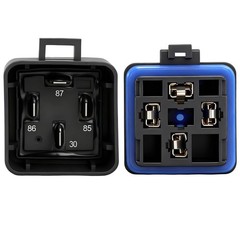 2 Pack 24V 40A Waterproof Relay Kit, with 12 AWG Harness Socket, 4 Pin SPST H…