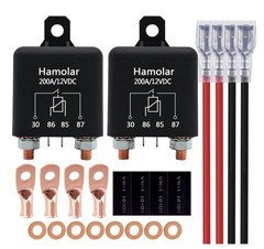 2 Pack 12V 200 Amp Continuous Duty Relay Switch Car Starter Heavy Tool