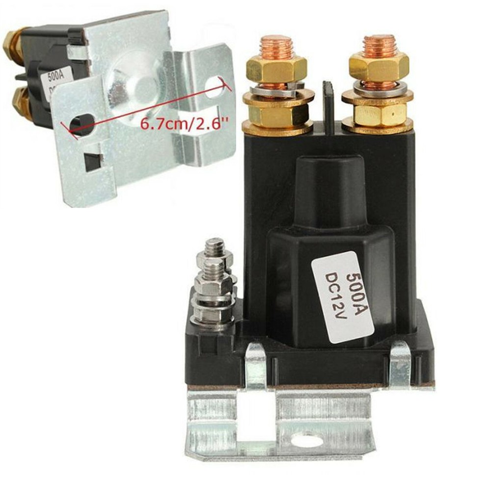 4 Pin 500A AMP 12V DC Dual Battery Isolator Relay Start On/Off Car Accessory
