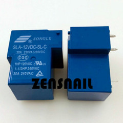 2PCS SLA-12VDC-SL-C SPDT RELAY 12VDC 30A 6PINS NEW