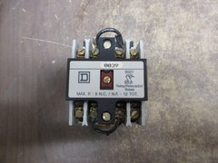 Square D Control Relay 8501X020 Ser. A 120V Coil 20A Used