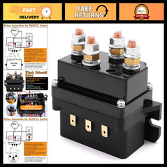 12V 500A Winch Solenoid Relay for 8000-17000lbs ATV UTV Off-Road Winches