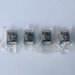 LOT OF 4 FINDER 55.34.9.024.0040 MINIATURE INDUSTRIAL POWER RELAY 24VDC 4PDT 7A