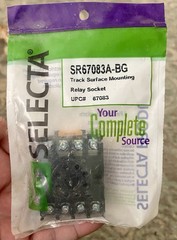 Selecta Track Surface Mounting Relay Socket 8 Pin Octal Term. (For 67S3 SERIES )