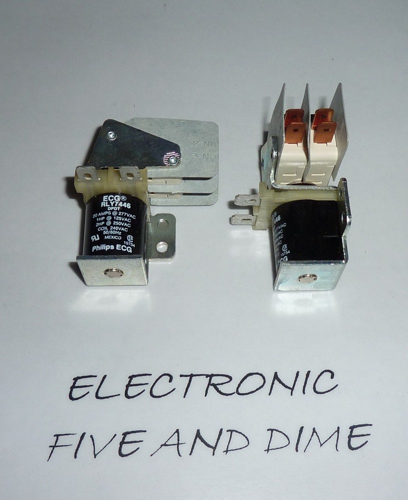 RLY7446 ECG DPDT 20A 277VAC COIL 240VAC