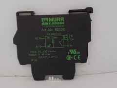 MURR 52506 RELAY MODULE 70-130 VAC/DC 5-48VDC 0,5A NNB
