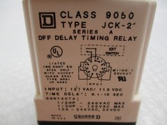 SQUARE D 9050JCK-2 RELAY 120VAC (AS PICTURED) NSNP