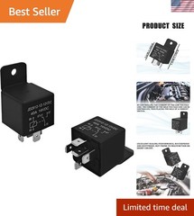 5 Pin Auto Relay 12V 40A for Car Truck Motorcycle Boat SPST 2PCS