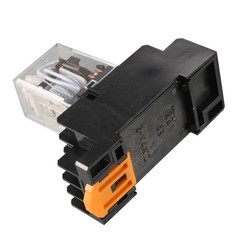 6 Pcs 4PDT AC 110V/120V General Purpose Power Relay 14Pins with Base