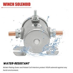 Continuous Duty Solenoid Relay 3 Terminal for Winch, Marine, Golf Cart SPST 1…