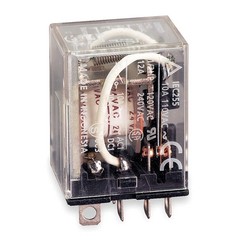 OMRON LY2-AC110/120 General Purpose Relay,120VAC, 10A, 8Pins 2W928