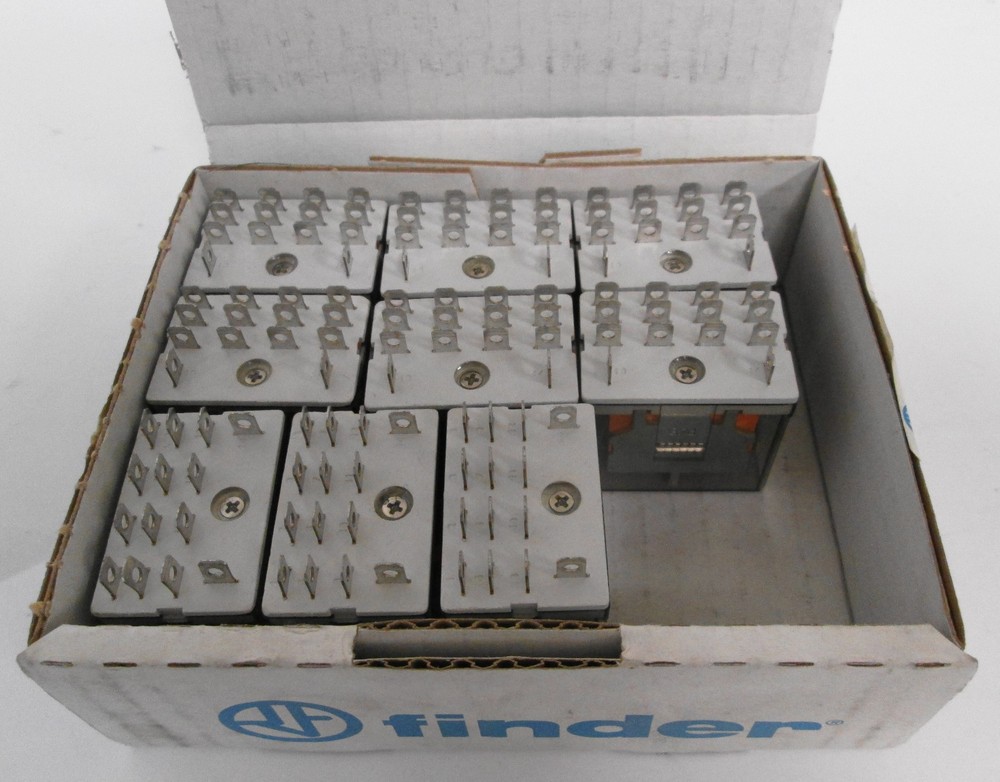 (9) Finder 56.34.8.120.0010 Relays 12A 250V