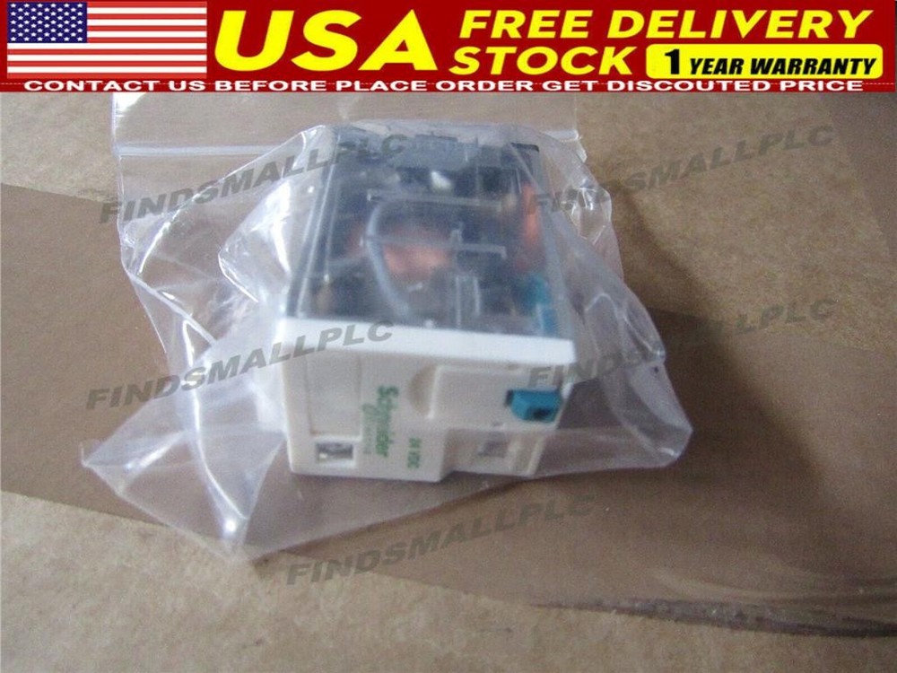 RXM2AB2BD Schneider PCB Mount 24V dc Coil DPDT 250VAC 12A Contacts US Free TAX