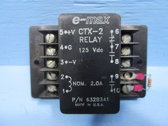 E-Max CTX-2 Relay Part No. 632B341 2A 125 VDC Contact Output Time Extension EMAX