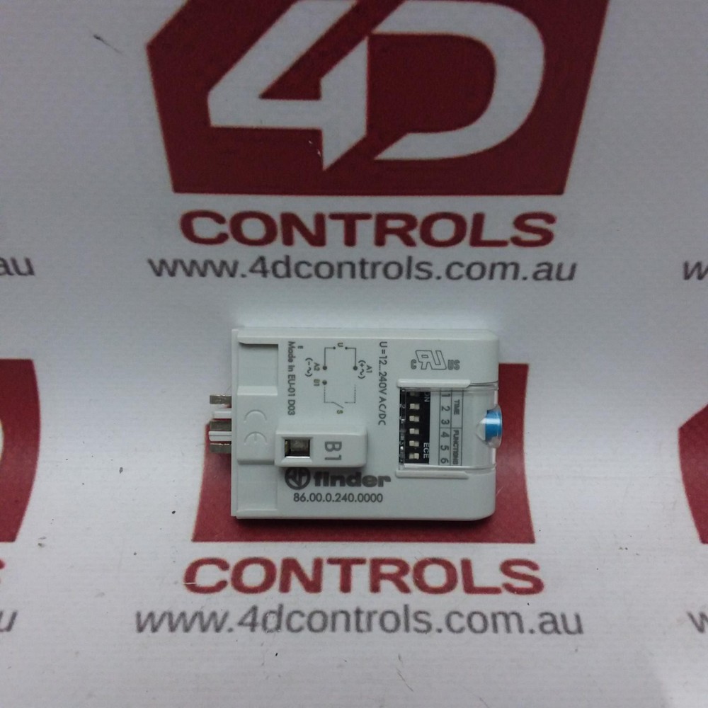 86.00.0.240.0000 | Finder | Timing Relay Module 12-240VAC/DC 100H Max, Opened