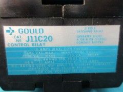 BRAND NEW GOULD ITE CONTROL RELAY J11 J11C2012 110/120 COIL VOLT 2-POLE LATCHING