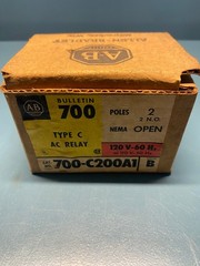 A-B TYPE C AC RELAY CAT. NO. 700-C200A1 SERIES B