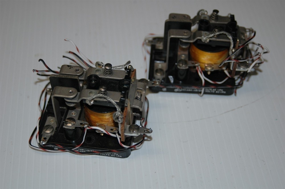 LOT OF 2 POTTER & BRUMFIELD PR11AY 1 HP 115/230V AC 1PH RELAY