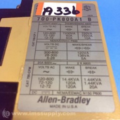 Allen Bradley 700-PK800A1 Control Relay USIP