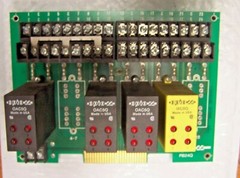OPTO 22 PB24Q RELAY MODULE BOARD WITH 3) OAC5Q OUTPUT MDLS 1) IAC5Q INPUT MDLS