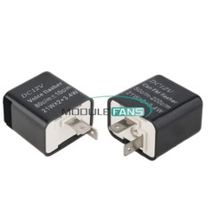 12V 2Pin Motorcycle Turn Signal Indicator Speed Adjustable LED Flasher Relay Lot