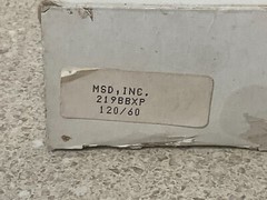 MSD INC 219BBXP NEW