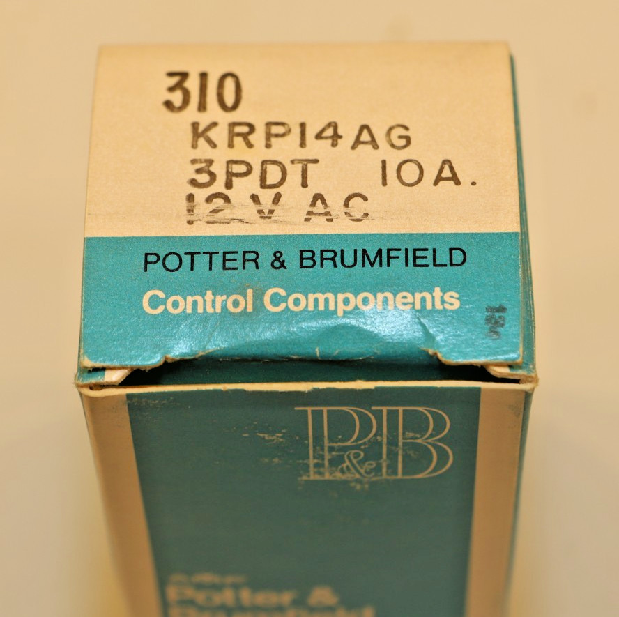 NEW Potter & Brumfield KRPA-14AG-12 Relay 3PDT 12VAC coil 10A 11 Pin Octal
