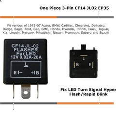 3-Pin CF14 EP35 Electronic LED Flasher Relay As LED Related Turn Signal Bulbs…