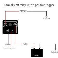 Relay 120A, 12V Continuous Duty Relay, 4 Pin High Current Size: 12v-120a-4pin