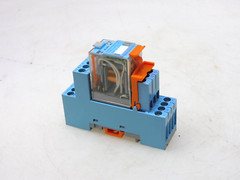 RELECO C9-A41BX MINIATURE RELAY W/ BASE QR-C SERIES 24VDC