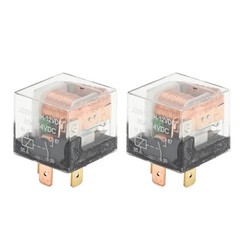 2 PCS Clear 4 Pins 12V 80A Auto Relay Multi Purpose Waterproof Car Parts