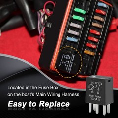 2PCS Main Harness 30Amp Relays 12V for 2008+ Sea-Doo GTI GTR GTS GTX RXP RXT