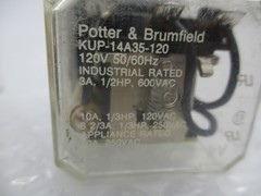 POTTER & BRUMFIELD KUP-14A35-120 RELAY 120V LOT OF 2 UNMP