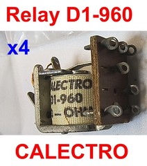 4 RELAYs Calectro D1-960 7-pin 26x21x14mm NEW – Lot of 4