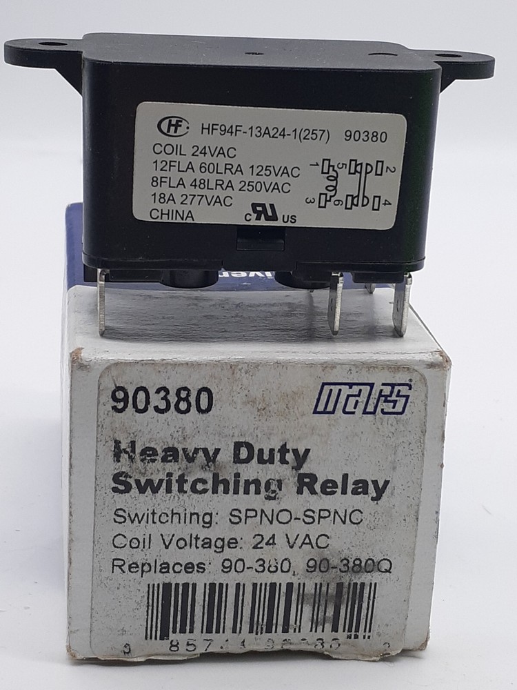 90380 Mars Switching Relay 24 Volt Coil Replace 90-380 & 90-380Q HEAVY-DUTY