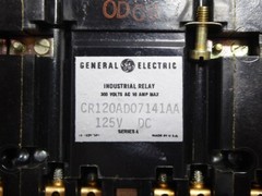 NEW General Electric CR120AD07141AA Relay Time Delay Ser. A 300V 10A 125VDC Coil