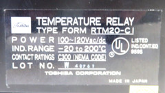 TOSHIBA Temperature Relay RTM20-CI, FOR PARTS/ REPAIR